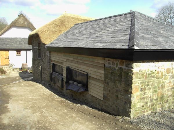 Two differing elements of new roofing